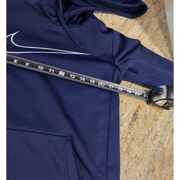 Nike Mens XS Hoodie Sweatshirt Just Do It Spell Out Pullover Blue Hoodie - Picture 3 of 14